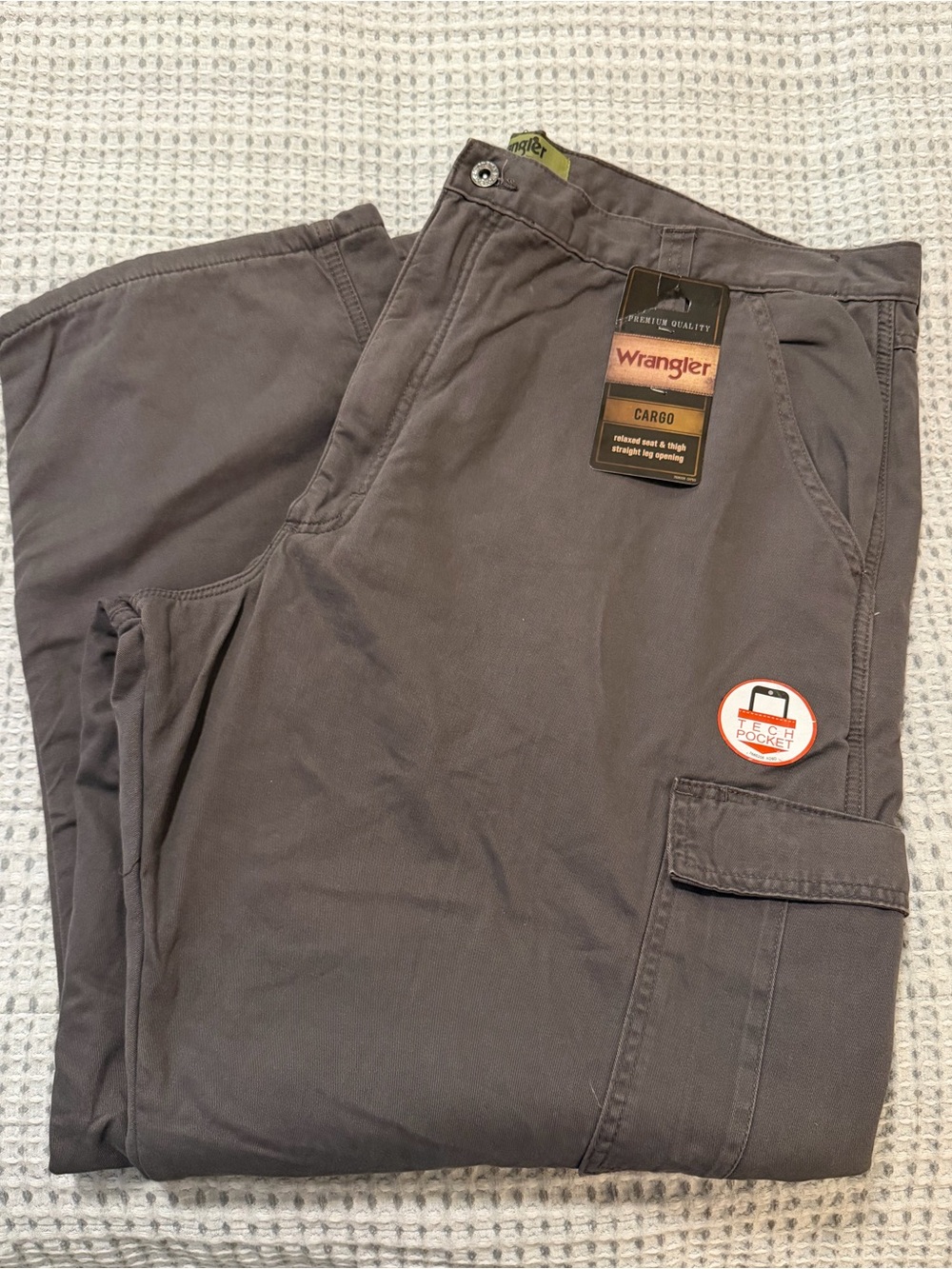 NWT Men’s Wrangler Fleece Lined Pants, 100% Cotton, Sz. 44x32